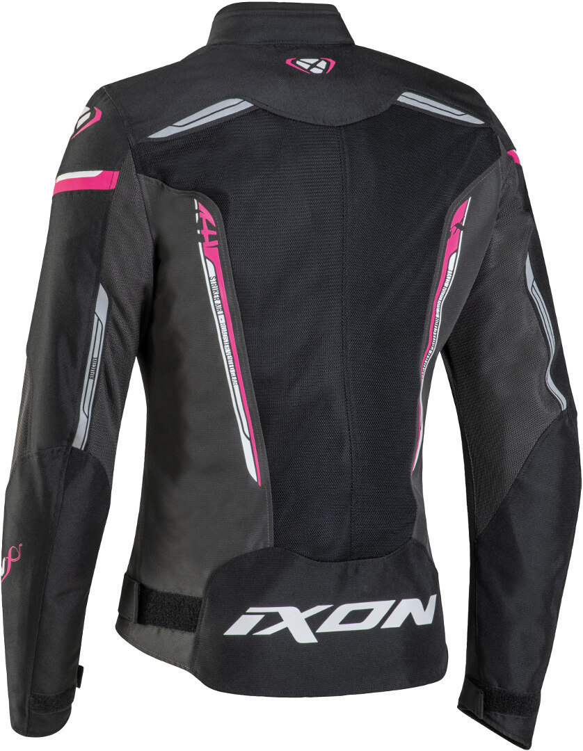 Ixon Striker WP Damen Motorrad Textil Jacke schwarz/rot/anthrazit M Abbildung 2