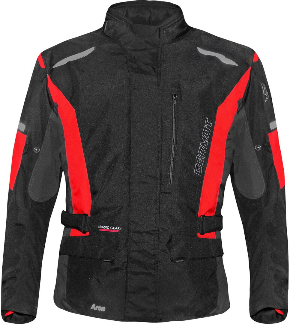 Germot Aron waterproof Kids Motorcycle Textile Jacket black/red 176 Figure 1