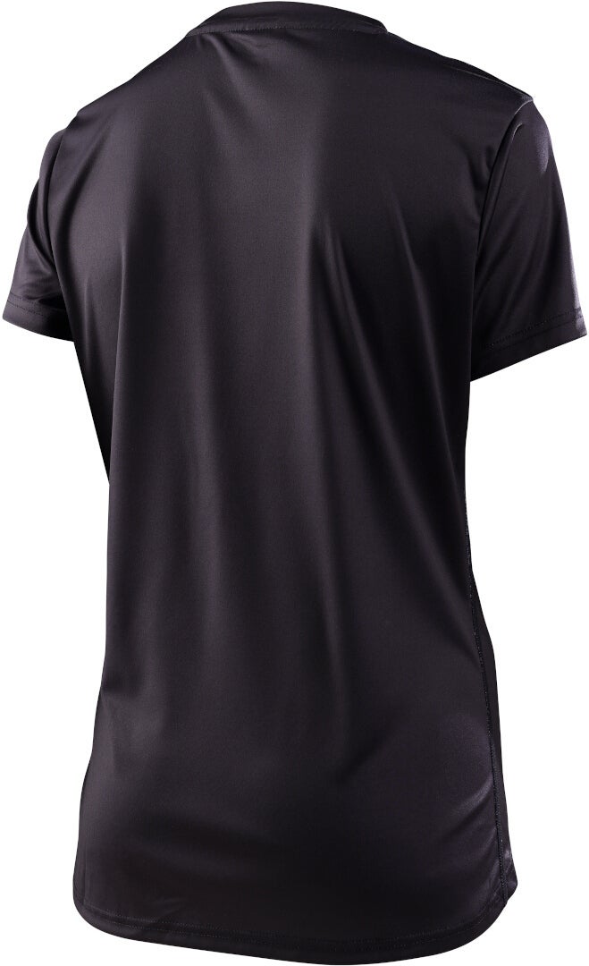 Troy Lee Designs Lilium Solid Black Ladies Short Sleeve Bicycle Jersey XS Figure 2