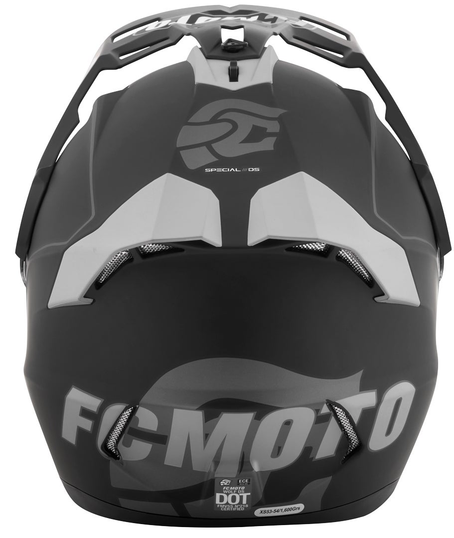 FC-Moto Merkur Pro Straight Casco Enduro nero opaco M Figura 8