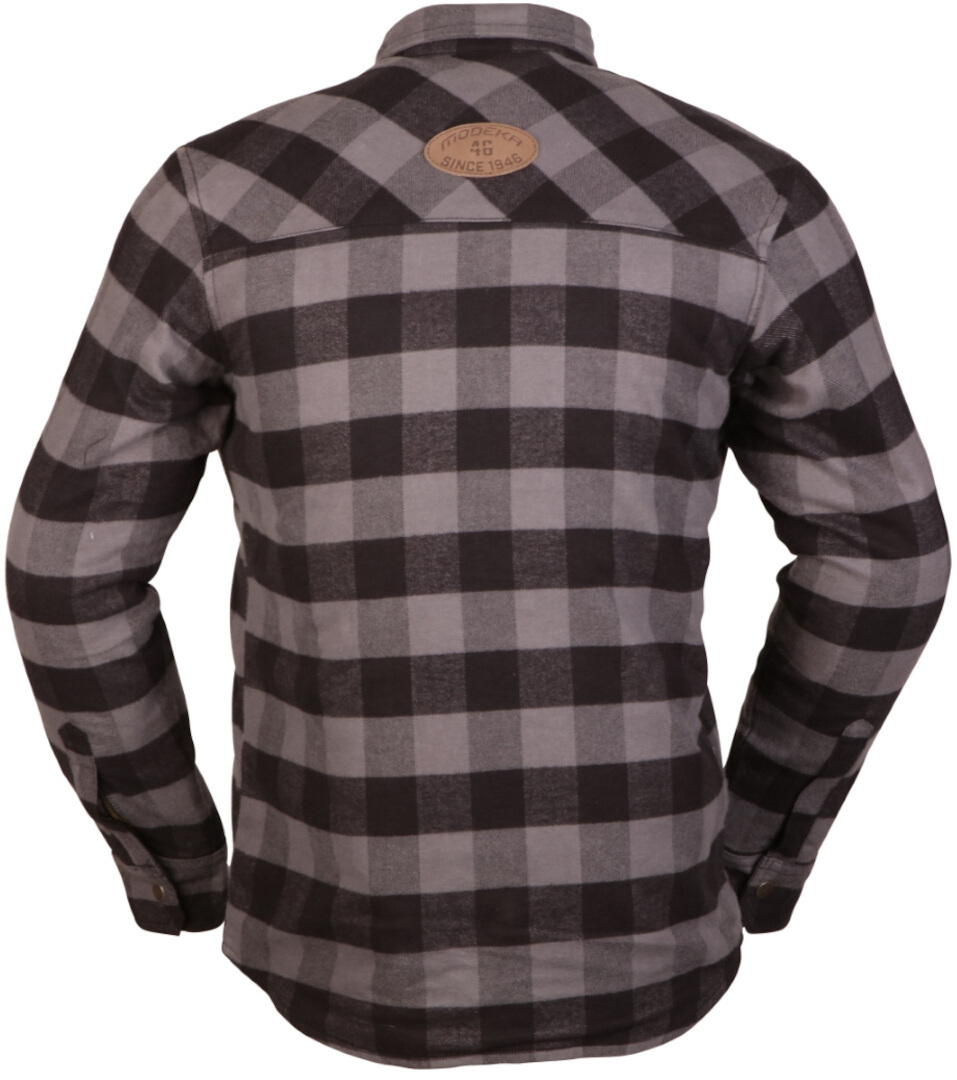 Modeka Nooner Camicia Moto grigio/nero 4XL Figura 2