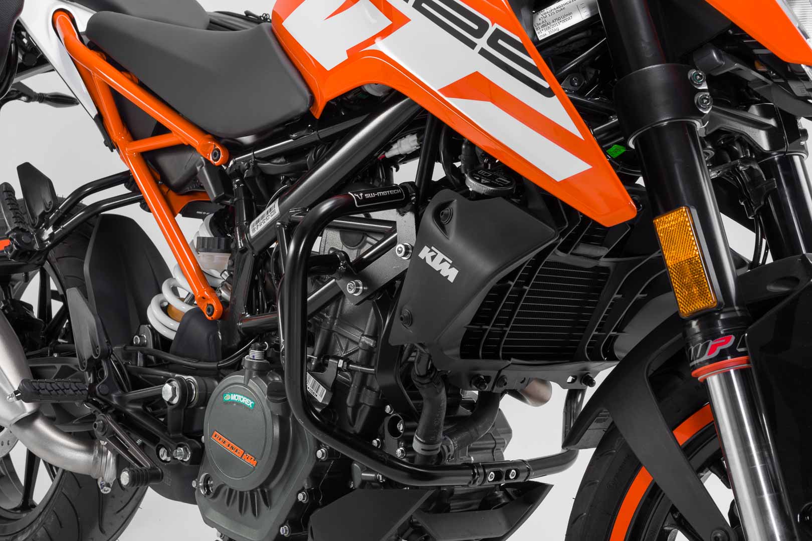 SW-Motech Crash bar - Negru. KTM 125 (11-20) / 200 Duke (11-16). Figura 1
