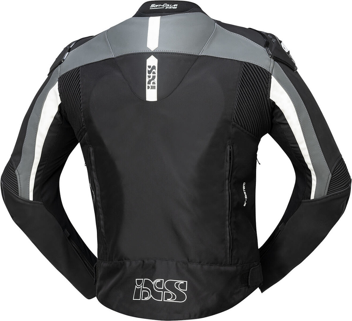 IXS RS-500 1.0 Motorrad Leder- / Textiljacke schwarz/grau/weiß 54 Abbildung 2