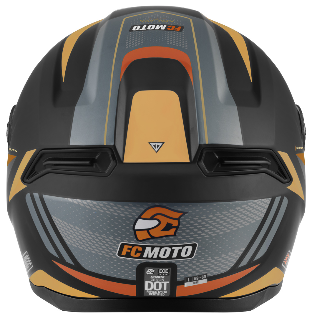 FC-Moto FF114B Zeron Cască Negru mat/portocaliu L Figura 4
