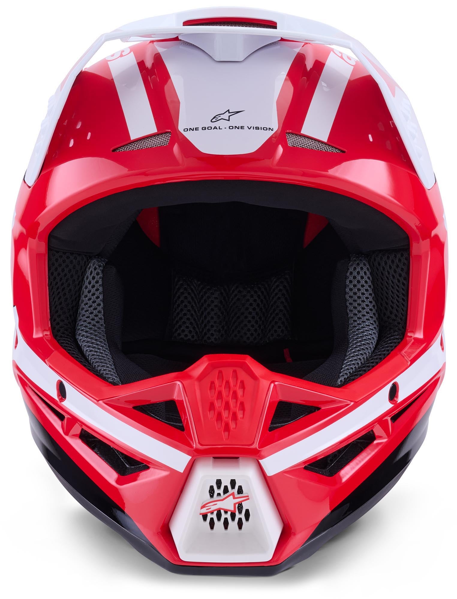 Alpinestars S-M3 Heat Motocross Helm rot/weiß XL (61/62) Abbildung 2