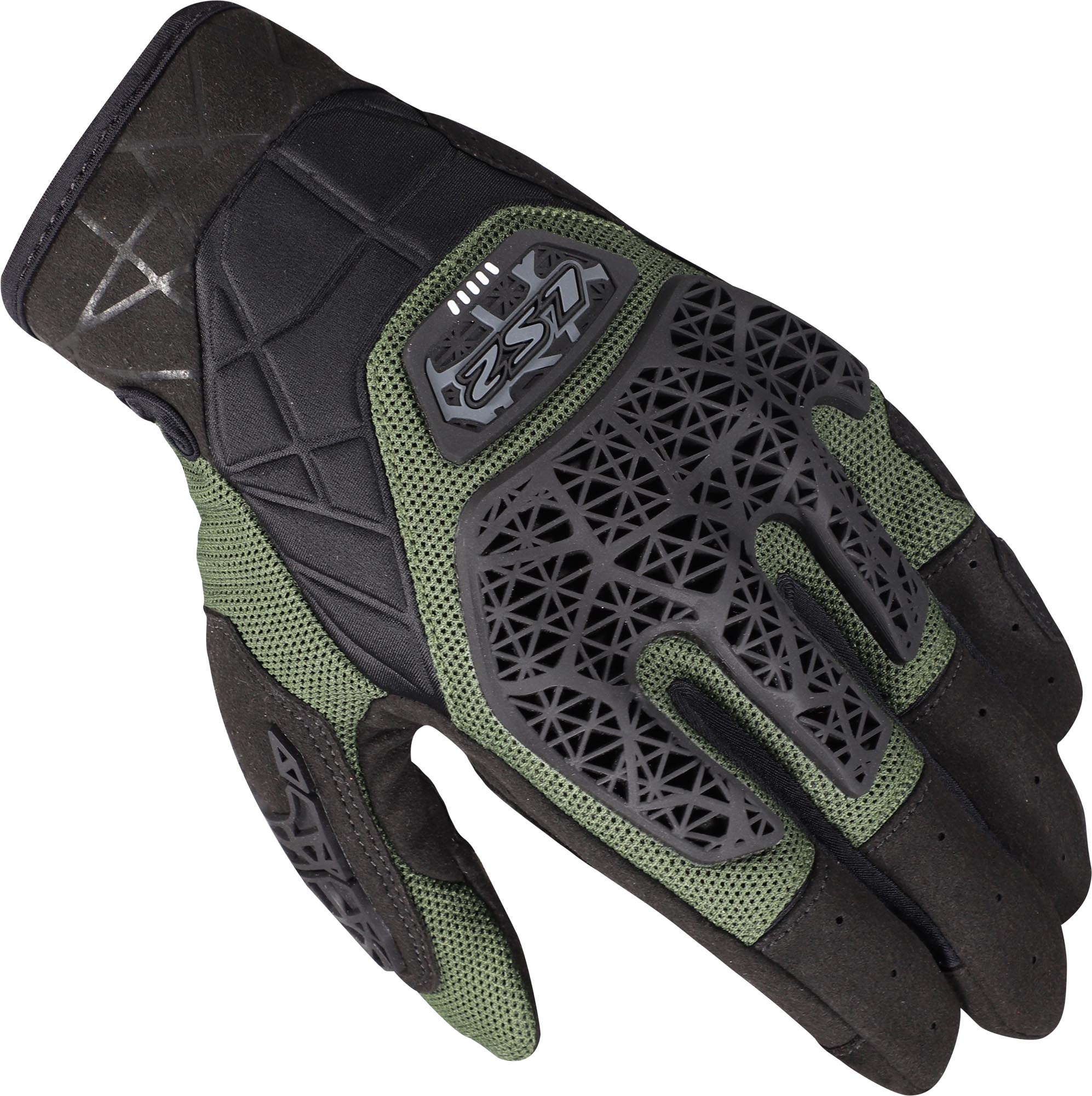 LS2 All Terrain II Motorcykelhandsker sort/grøn M Figur 1