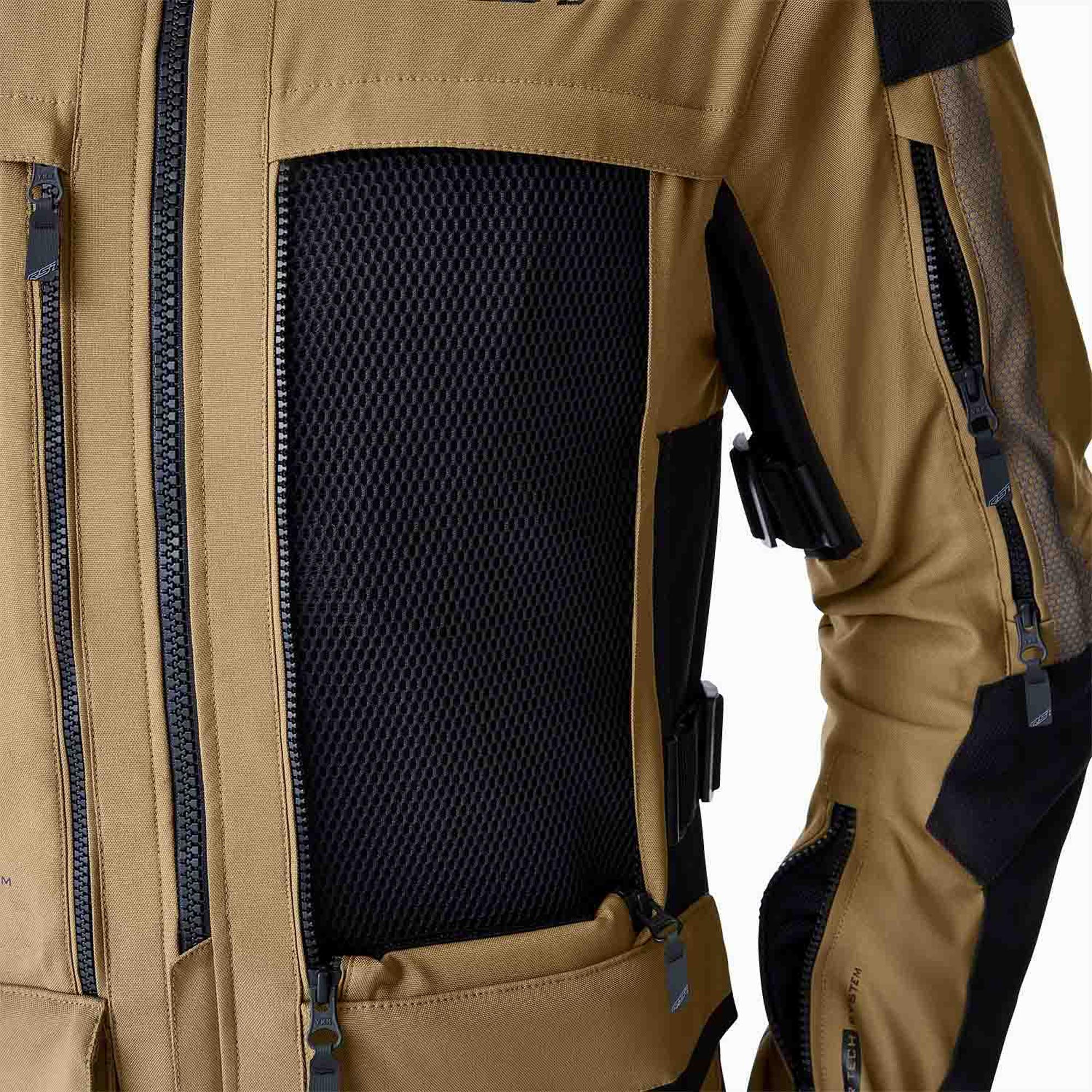 RST Pro Series Adventure D3O waterproof Motorcycle Textile Jacket sand/black 52 Figure 3