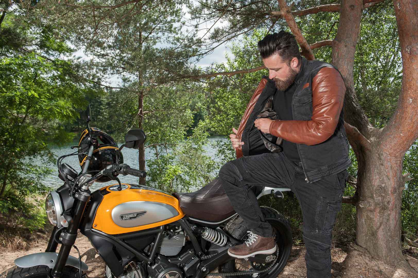 Trilobite Acid Scrambler Motorcycle Textile Jacket black L Figure 3
