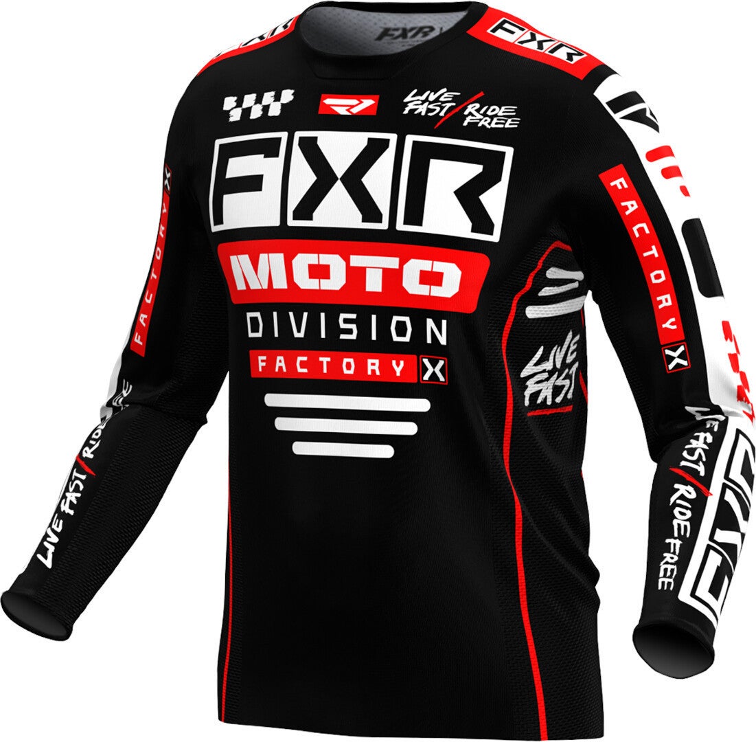FXR Podium Gladiator 2024 Motocross Jersey black/white/red XXL Figure 1