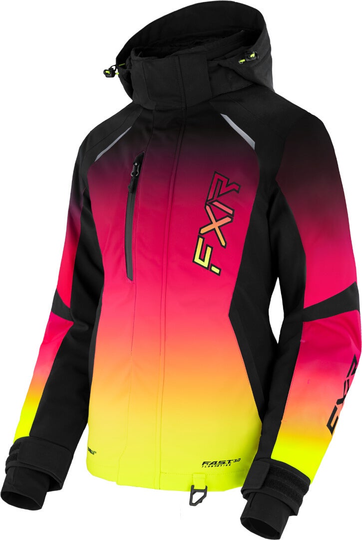 FXR Pulse Ladies Snowmobile Jacket black/yellow 8 Figure 1