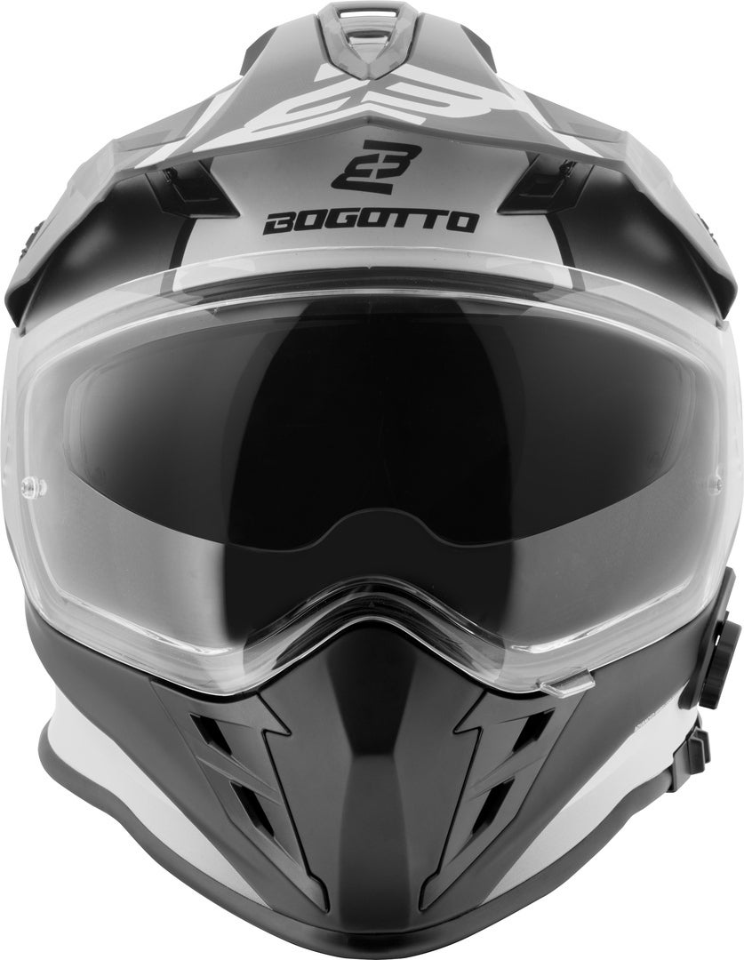 Bogotto H331 BT Tour EVO Bluetooth Enduro hjelm sort mat/grå XL Figur 9