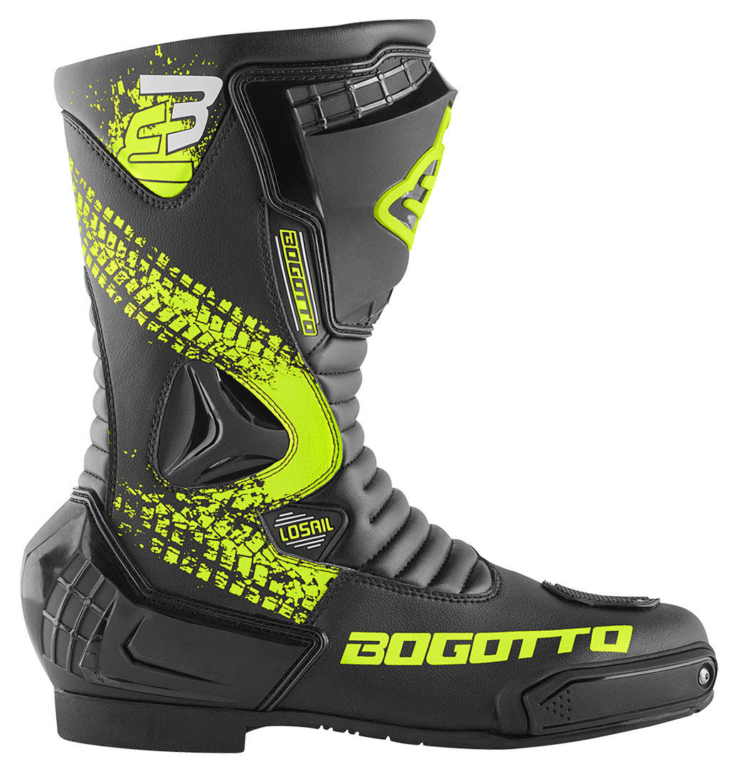 Bogotto Losail Evo Motorcycle Boots black/neon-yellow 46 Figure 2