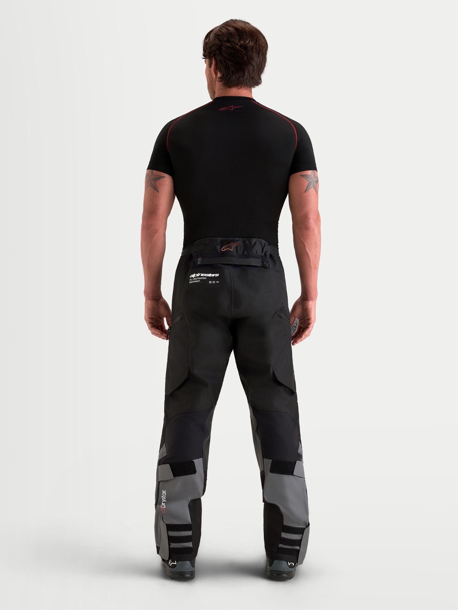 Alpinestars Harok V2 Drystar waterproof Motorcycle Textile Pants grey/black S Figure 6