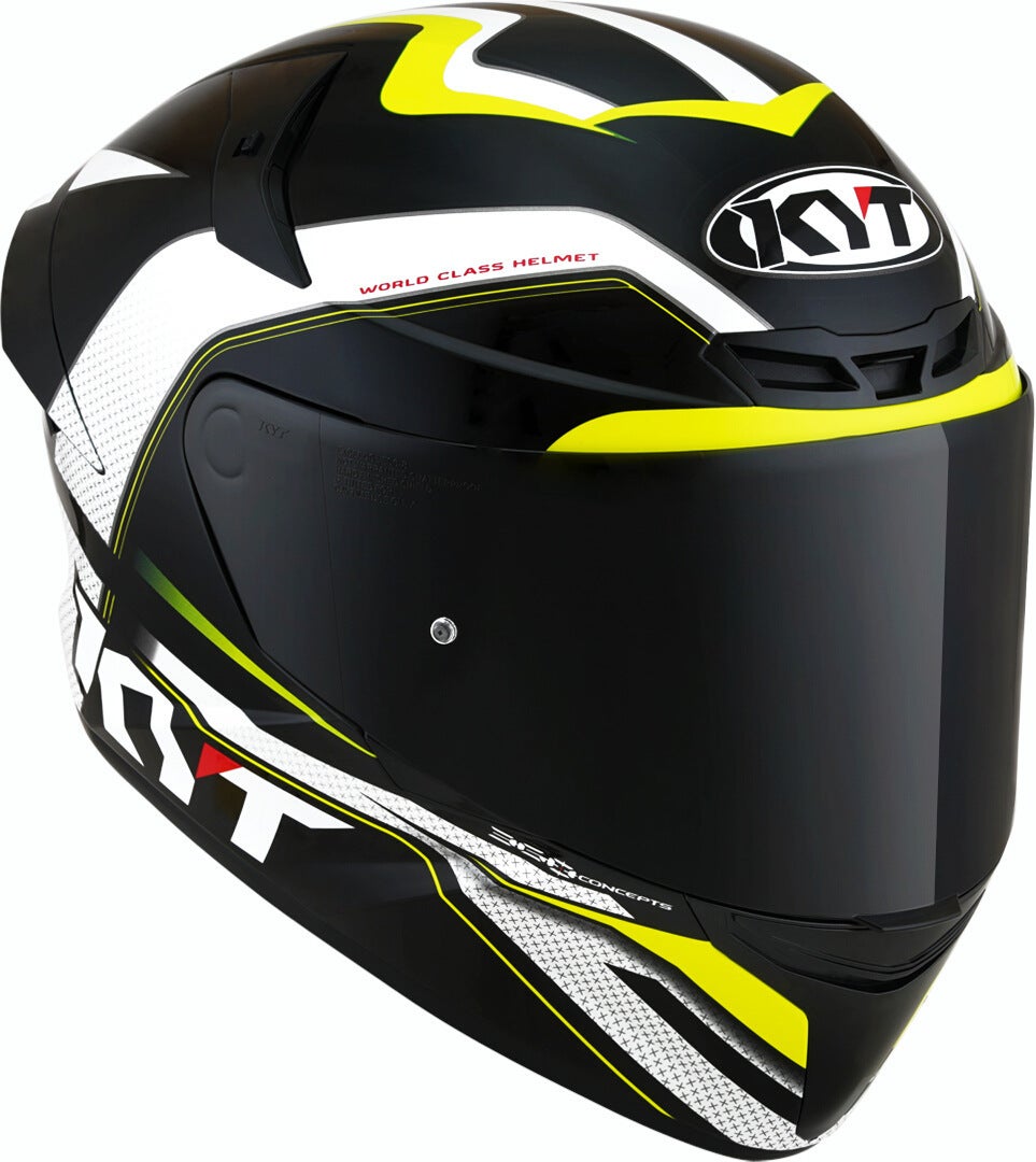 KYT TT Course Grand Prix Casco nero/bianco/giallo XL Figura 3