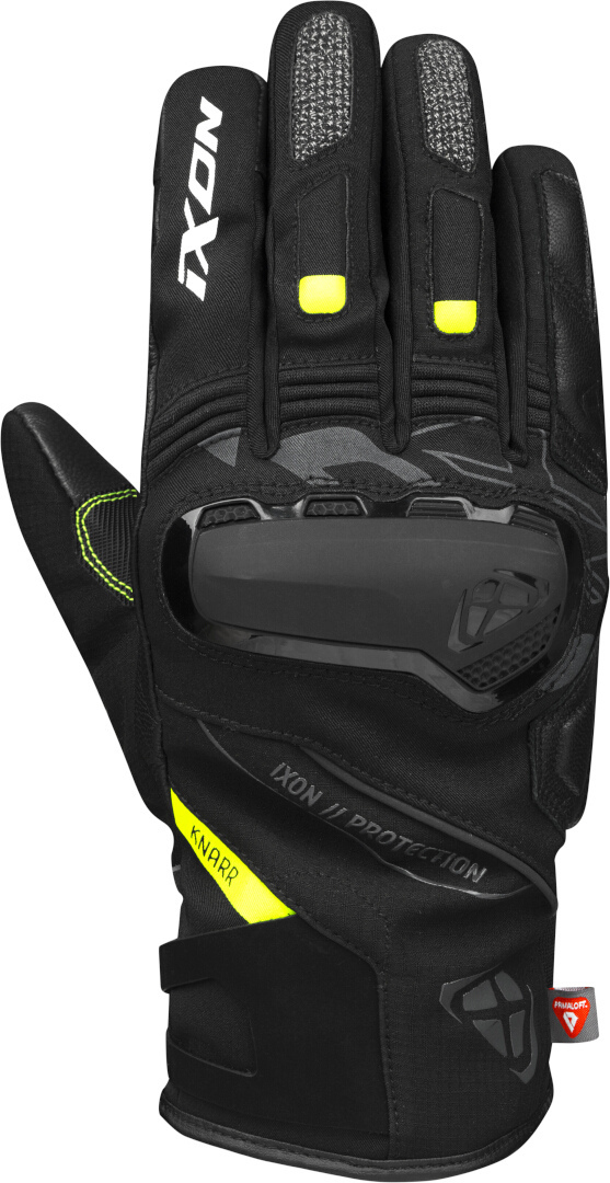 Ixon Pro Knarr Mănuși impermeabile pentru motociclete de iarnă negru/gri/galben S Figura 1
