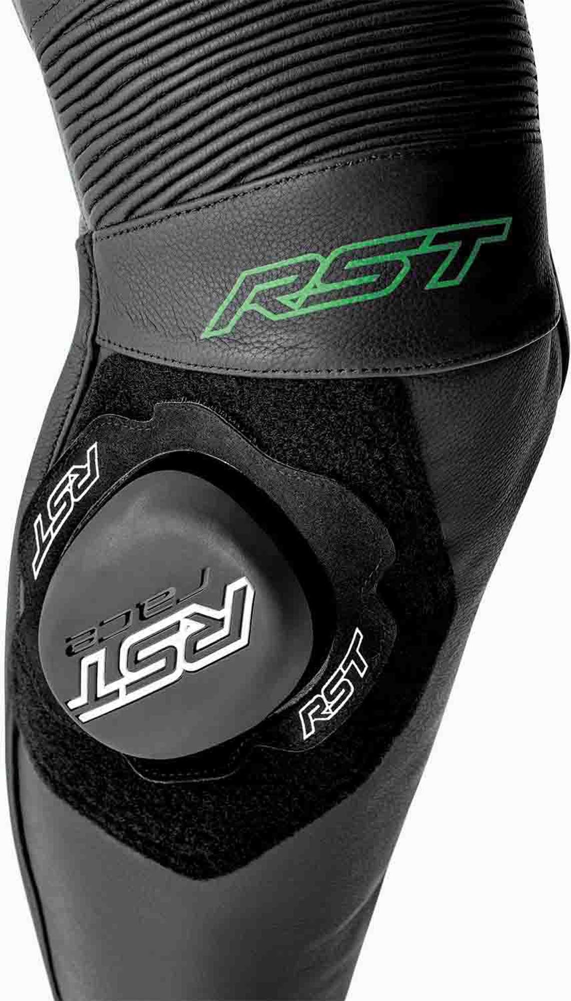 RST S1 D30 perforeret 1-delt motorcykellæderdragt Sort/neon-grøn 56 Figur 8