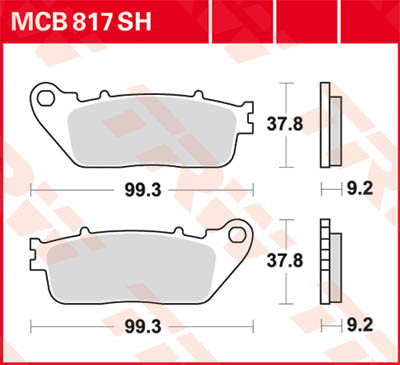 TRW Lucas Sinterbelag MCB817SH Figur 1