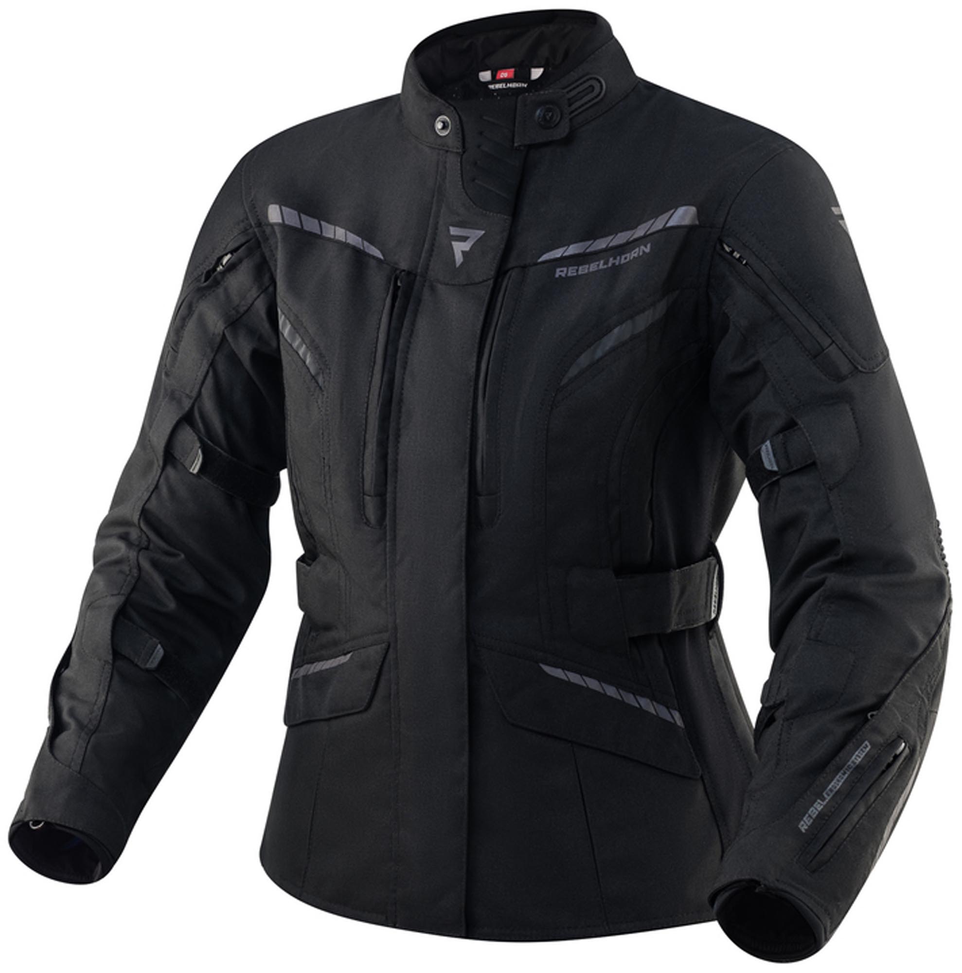 Rebelhorn Hiker III Damer motorcykeltextiljacka svart 2XS Figur 1