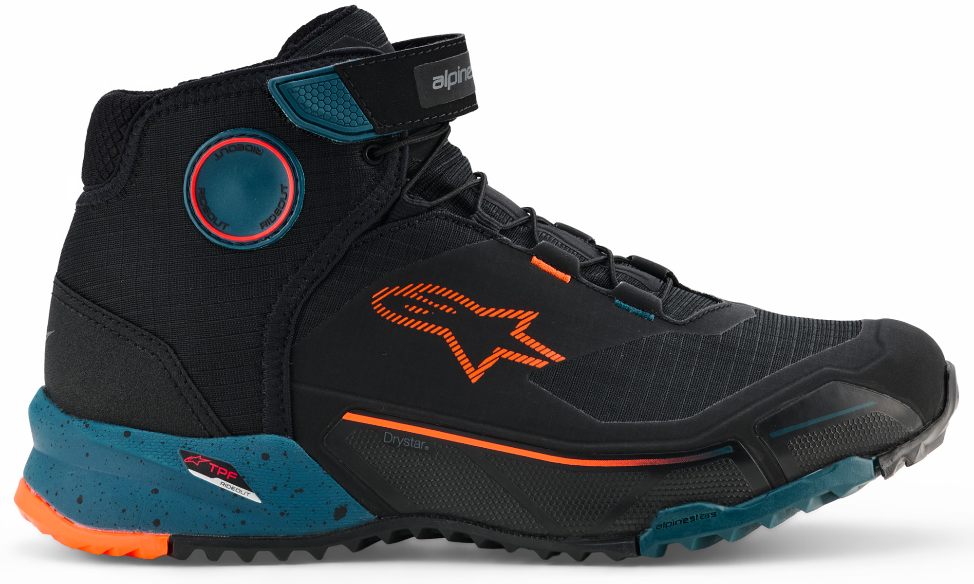 Alpinestars CR-X Drystar Motorcykel Skor orange/grön 6 (38) Figur 2