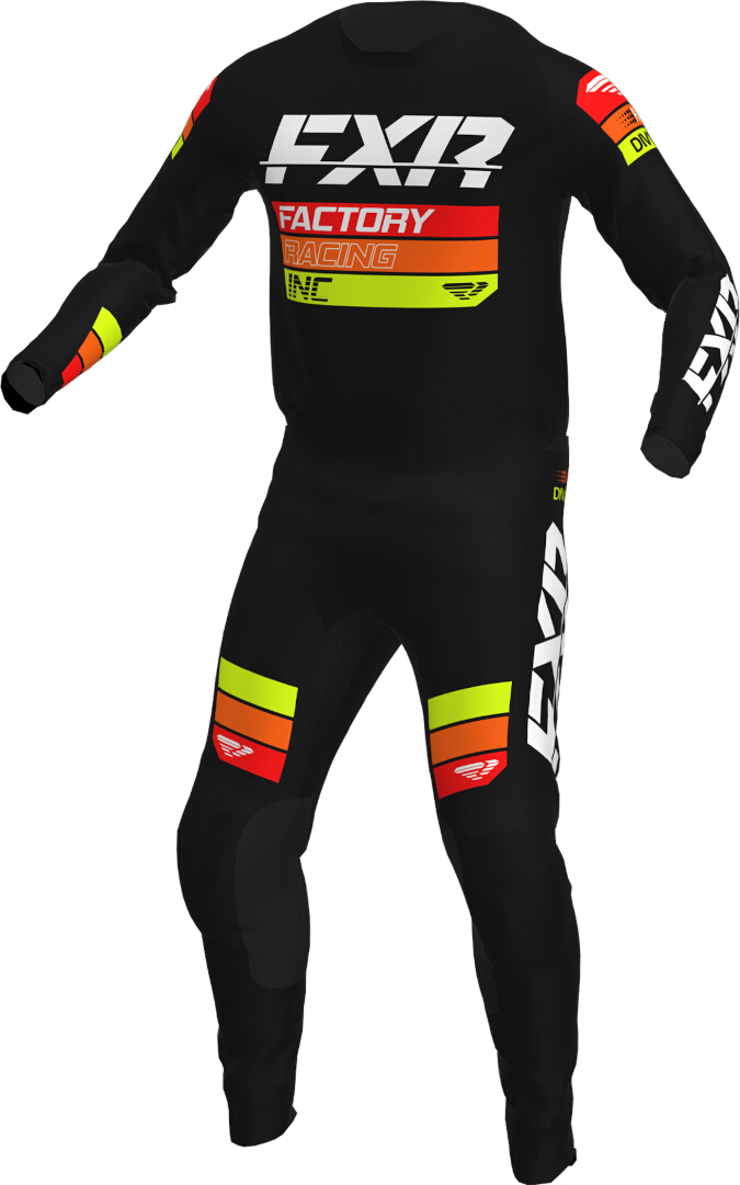 FXR Clutch 2023 Pantaloni de motocross negru/galben/roșu 32 Figura 3