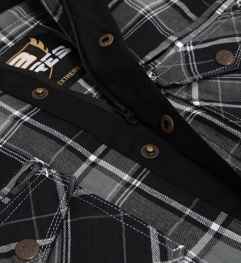 Bores Lumberjack Premium Camicia da moto grigio/nero/bianco L Figura 8
