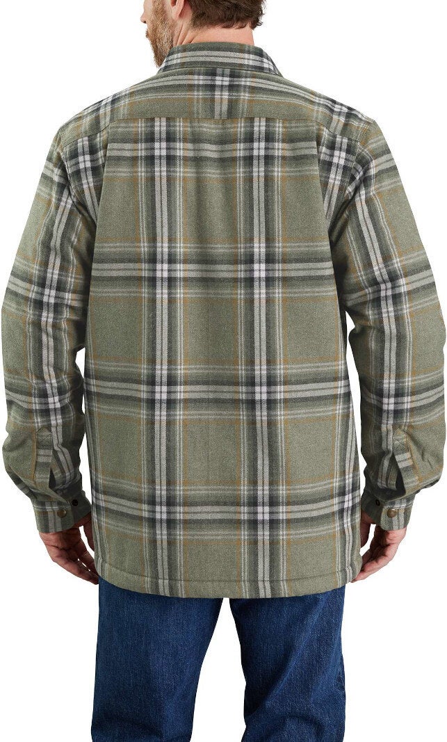 Carhartt Flannel Sherpa Lined Camicia Verde L Figura 5
