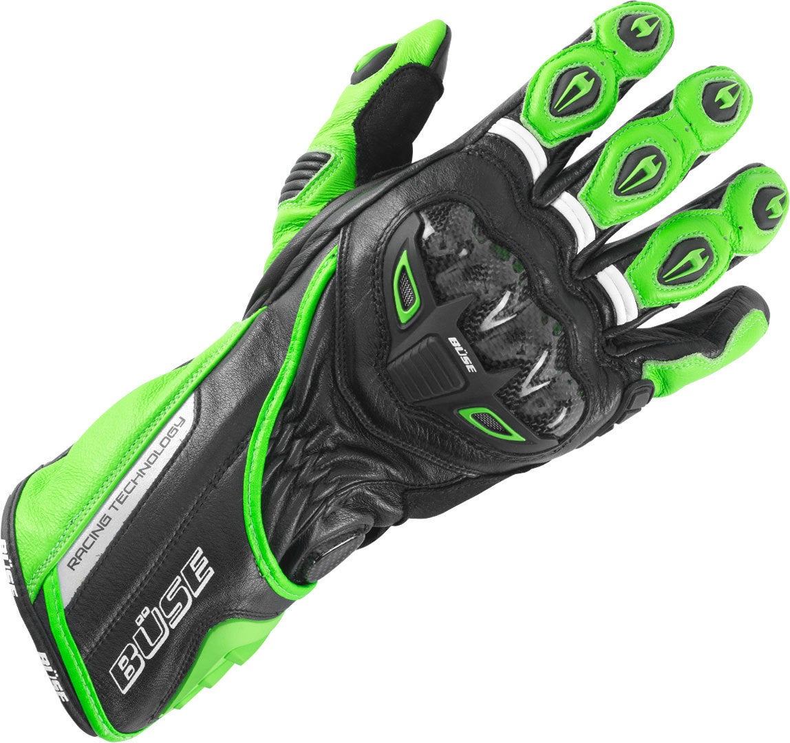 Büse Donington Pro Gloves black/green 10 Figure 1
