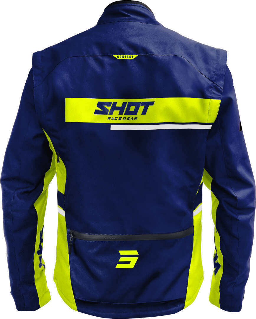 Shot Contact Assault 2.0 Motocross Jacket blue/neon-yellow M Figure 2