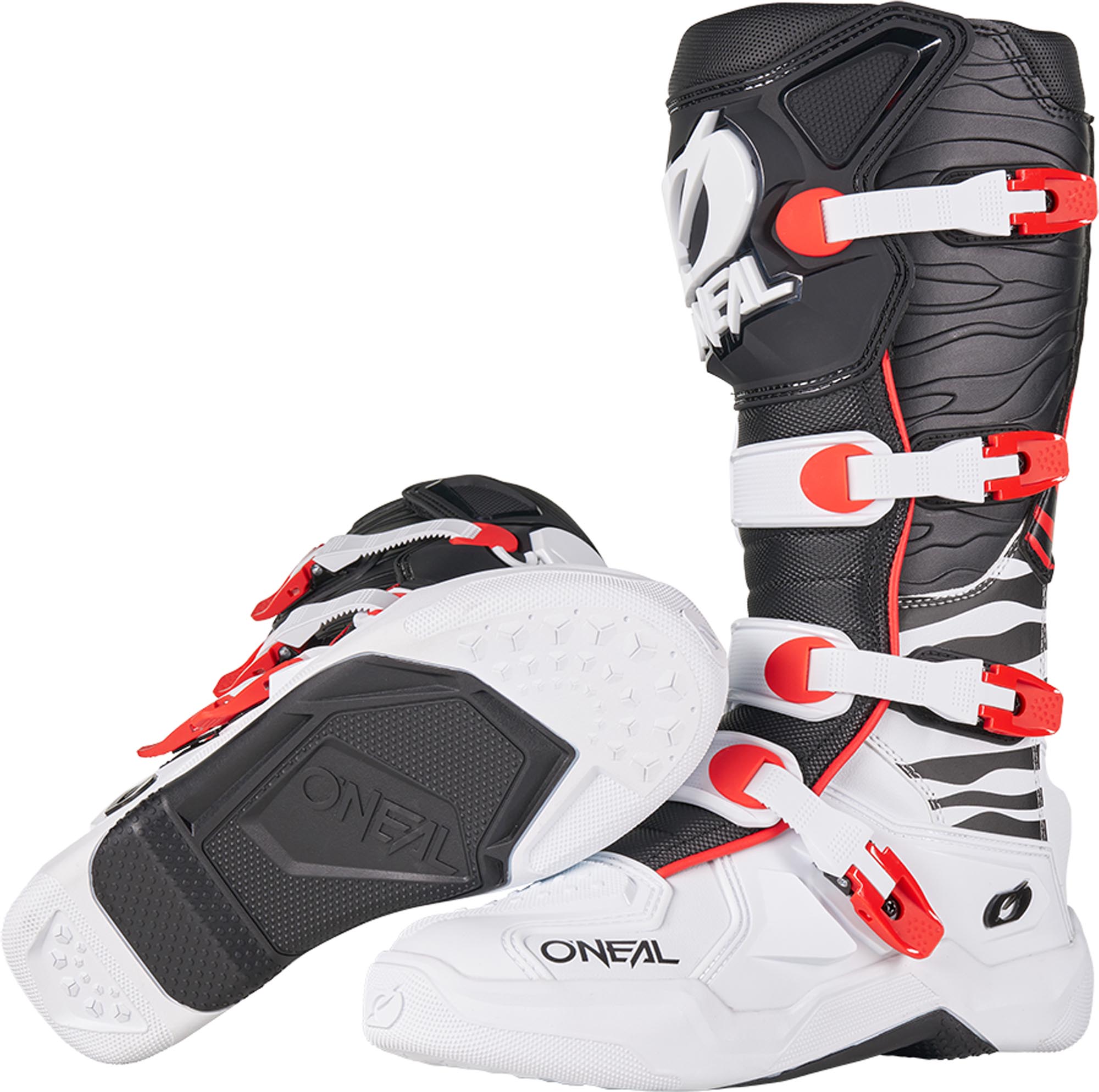Oneal 3SRS Zebra Motocrosslaarzen zwart/wit/rood 46 Figuur 5