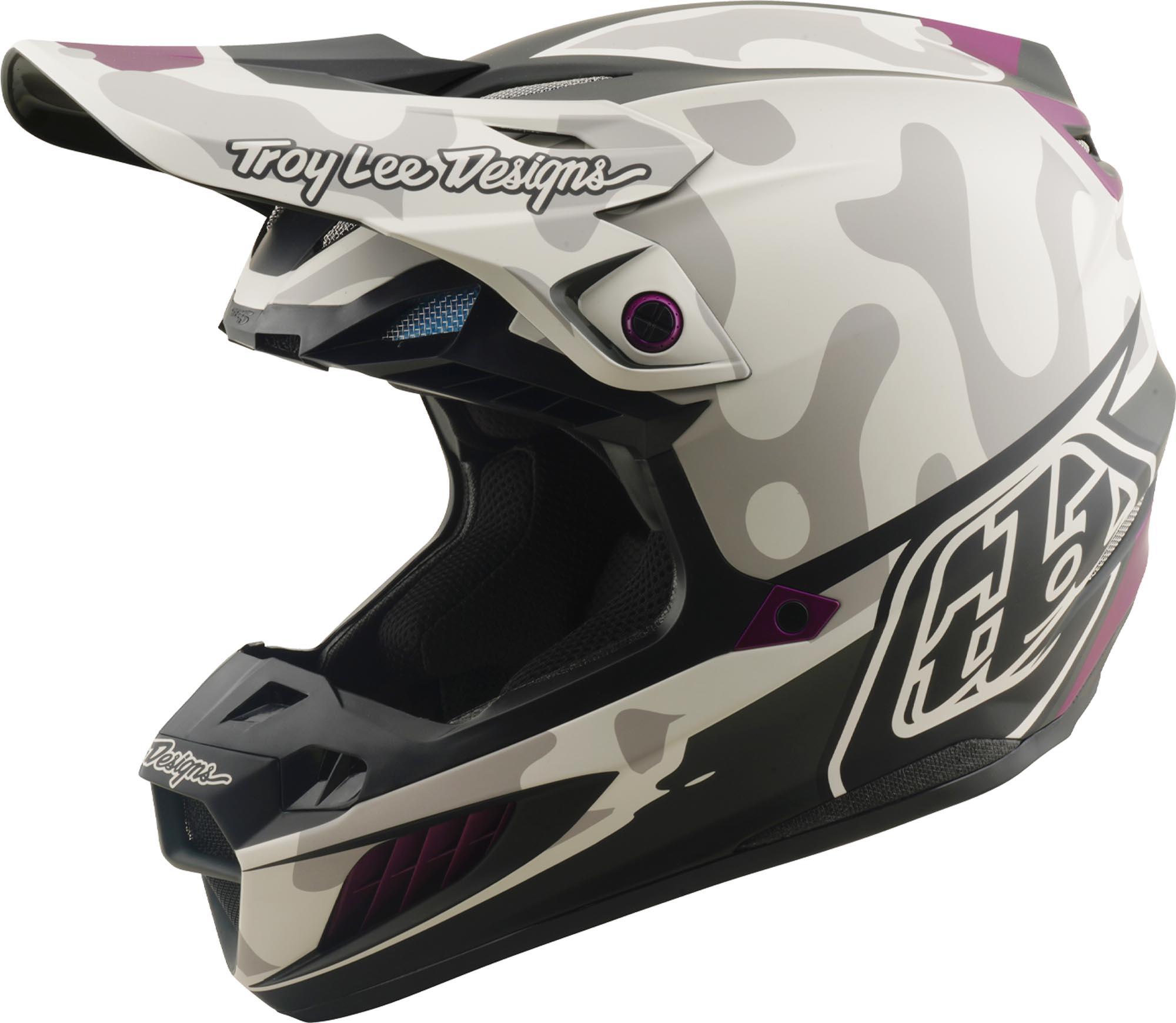 Troy Lee Designs SE5 Composite MIPS Myth Motocross Helm hellgrau L (58/59) Abbildung 1