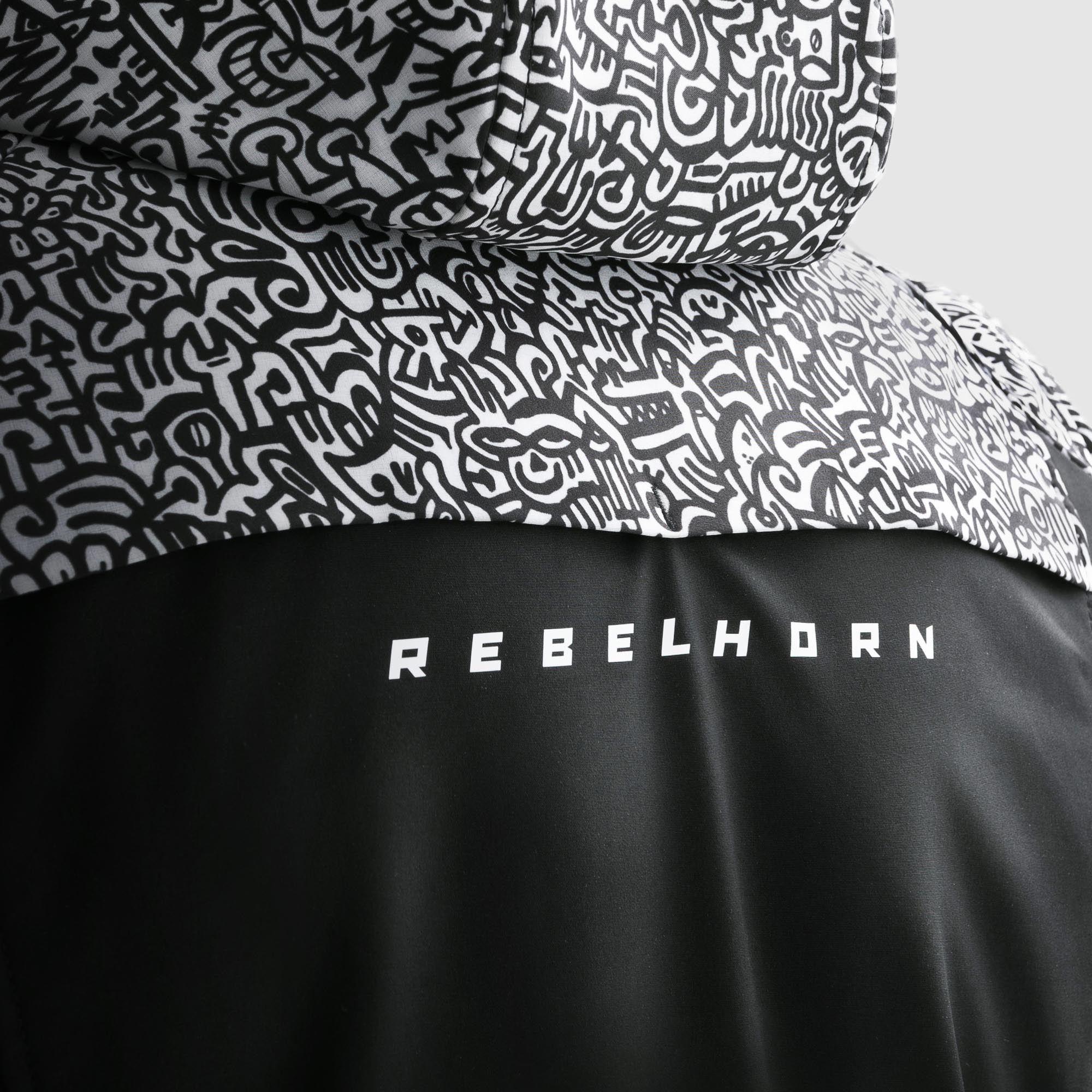 Rebelhorn Slash Softshell waterproof Motorcycle Textile Jacket black/white S Figure 5