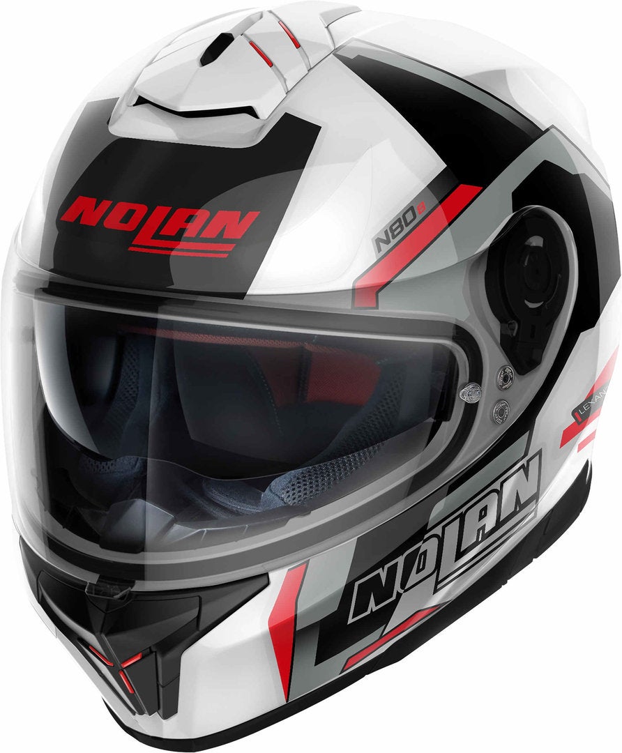 Nolan N80-8 Wanted N-Com Casco nero/grigio/bianco XS (55) Figura 1
