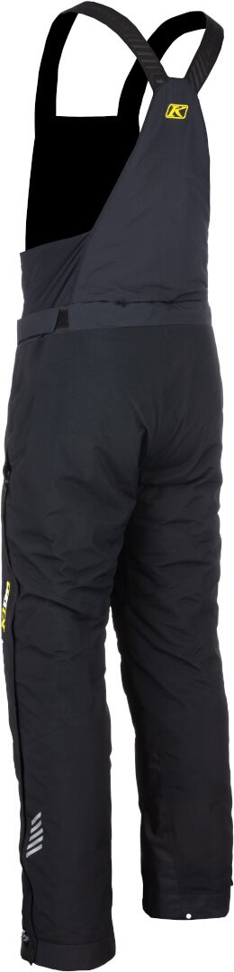 Klim Keweenaw 2025 waterproof Snowmobile Bib Pants black/grey/yellow Short M Figure 2