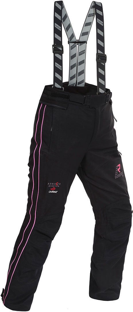 Rukka Orbita Gore-Tex Damer Motorcykel Tekstil Bukser sort/pink Lang 38 Figur 1