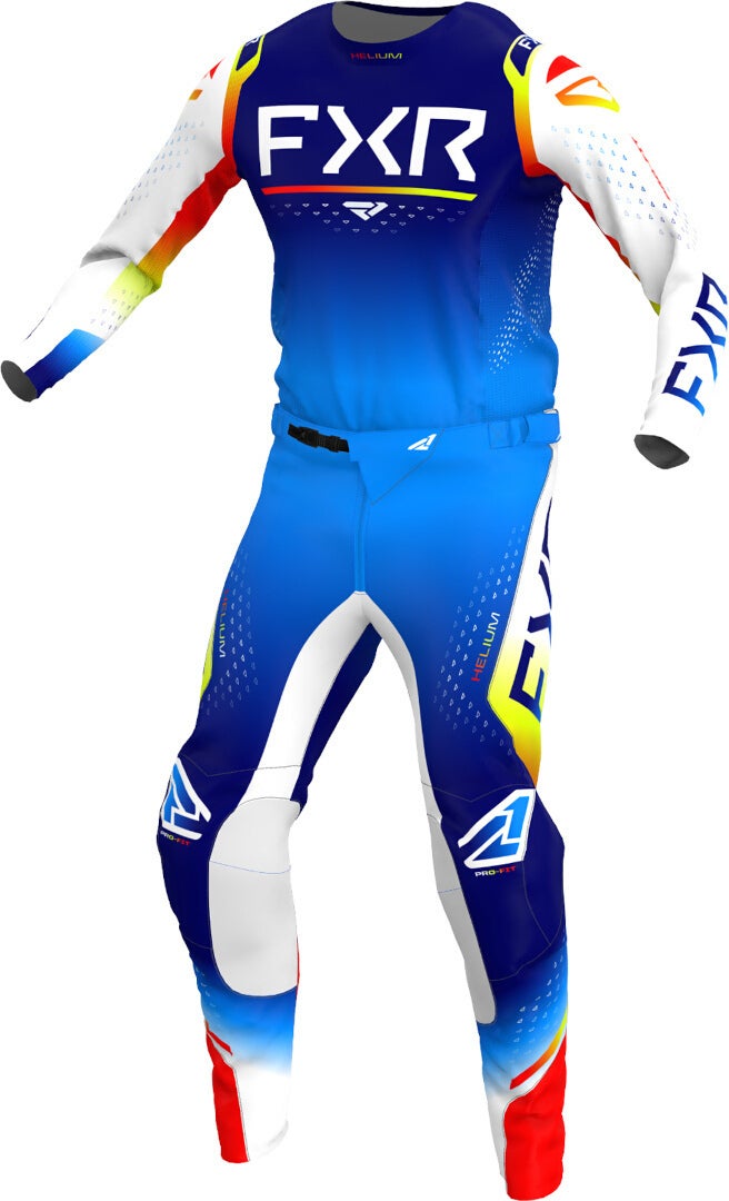 FXR Helium 2023 Motocross Pants blue/white/red 32 Figure 3
