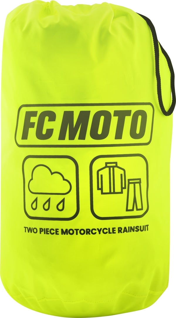 FC-Moto Urban Rain Kit Two Piece Motorcycle Rain Suit black/yellow L Figure 3