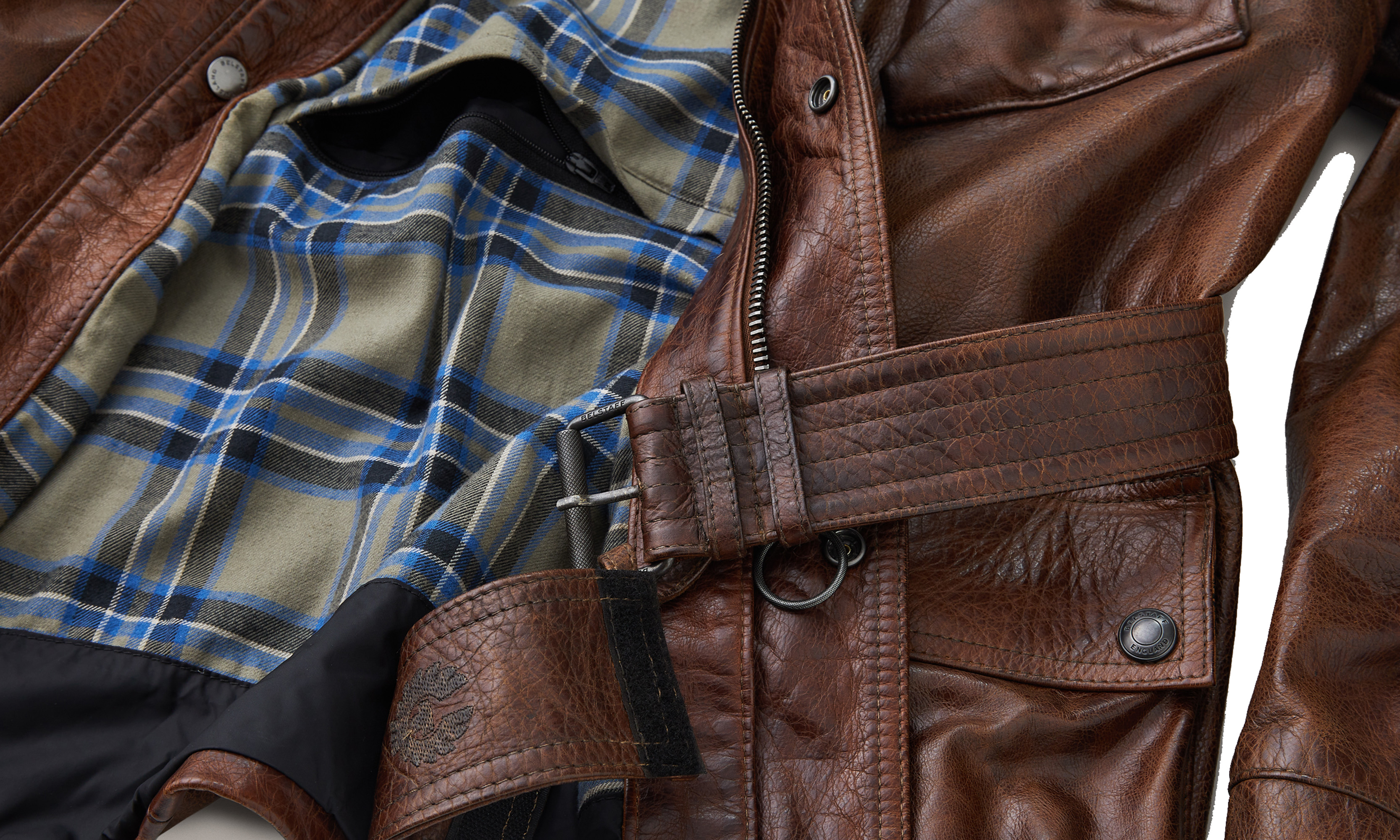 Belstaff Trialmaster Motorcycle Leather Jacket brown 3XL Figure 3
