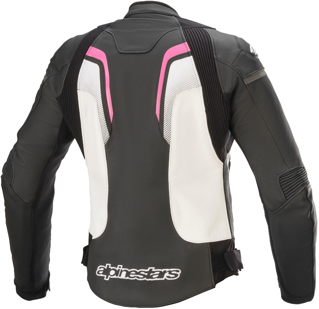 Alpinestars Stella GP Plus R V3 Jachetă de piele pentru motociclete pentru doamne Negru/Alb/Roz 40 Figura 2