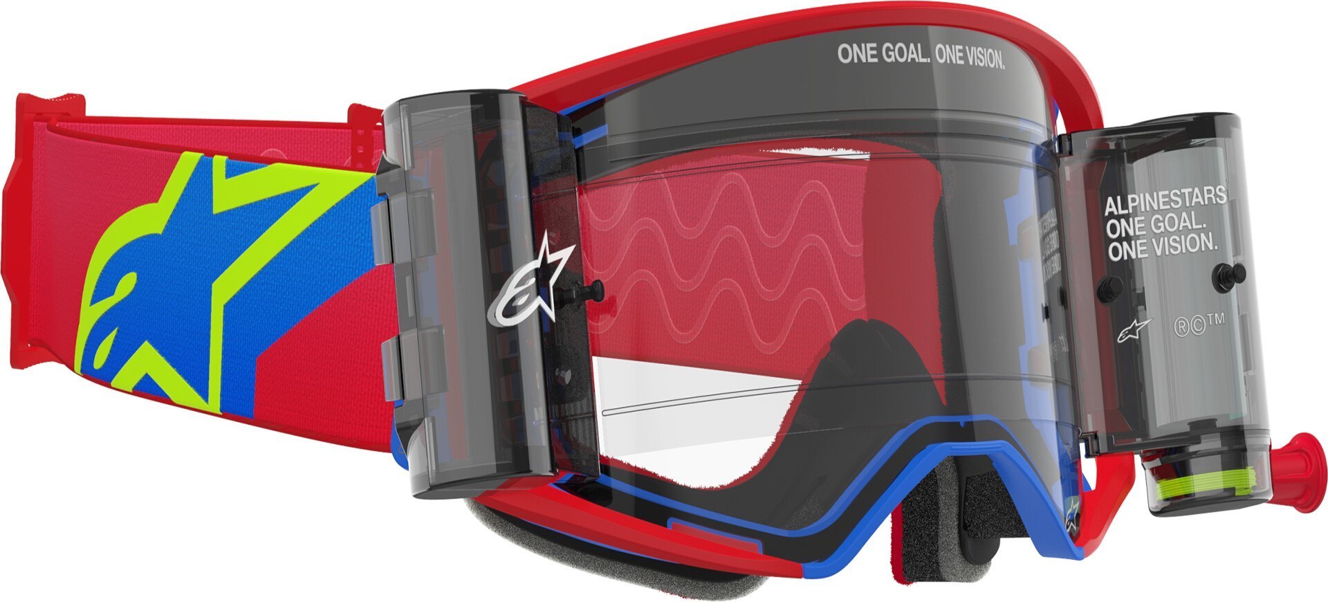 Alpinestars Supertech Corp Roll-Off Ochelari roșii de motocross Figura 4