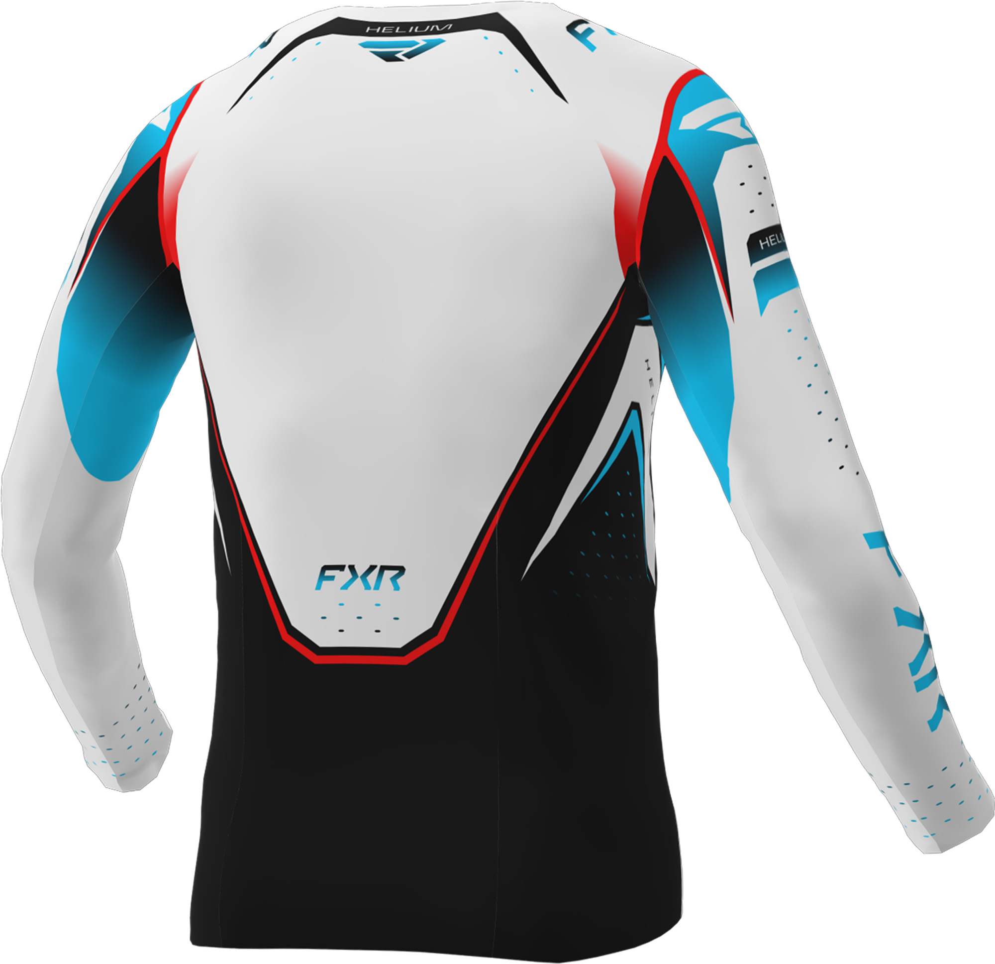 FXR Helium Edge Motocross tröja svart/vit/blått/rött M Figur 2