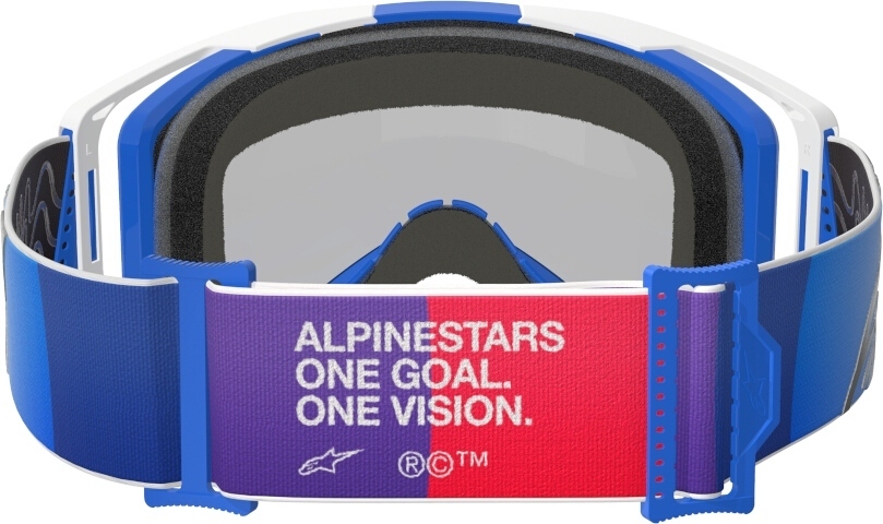 Alpinestars Vision 8 Corp Mirror Ochelari de motocross Albastru/Alb Figura 4