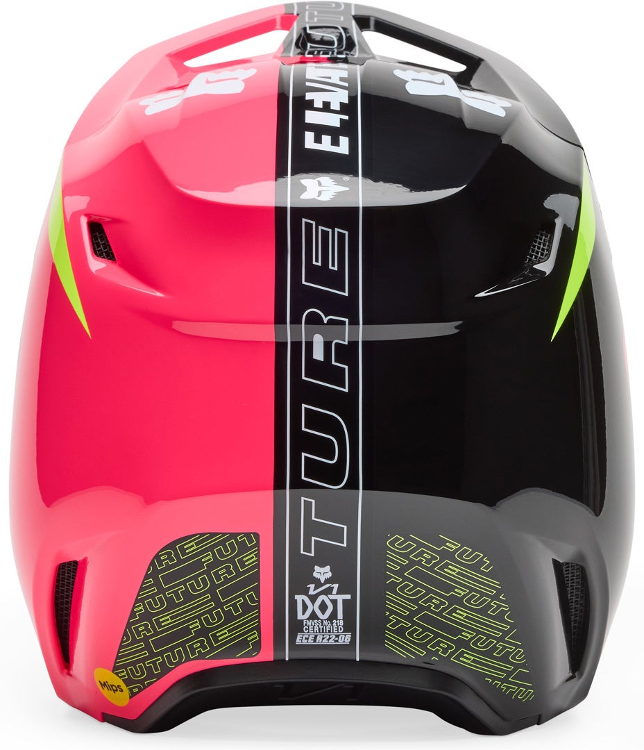 FOX V1 Elevated Casco da motocross giovanile rosa Y/L (52/53) Figura 4