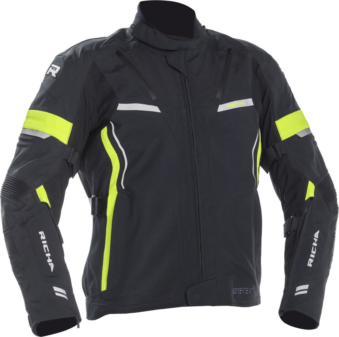 Richa Arc Gore-Tex waterproof Motorcycle Textile Jacket black/yellow XL Figure 1
