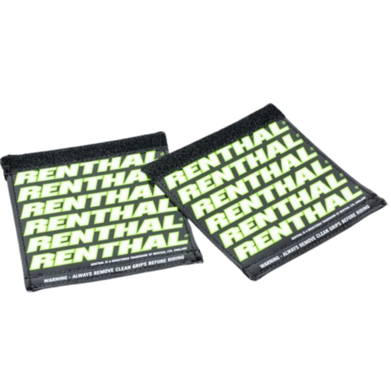 RENTHAL Grip Protector Clean Grips - Svart/Grön/Vit Figur 1