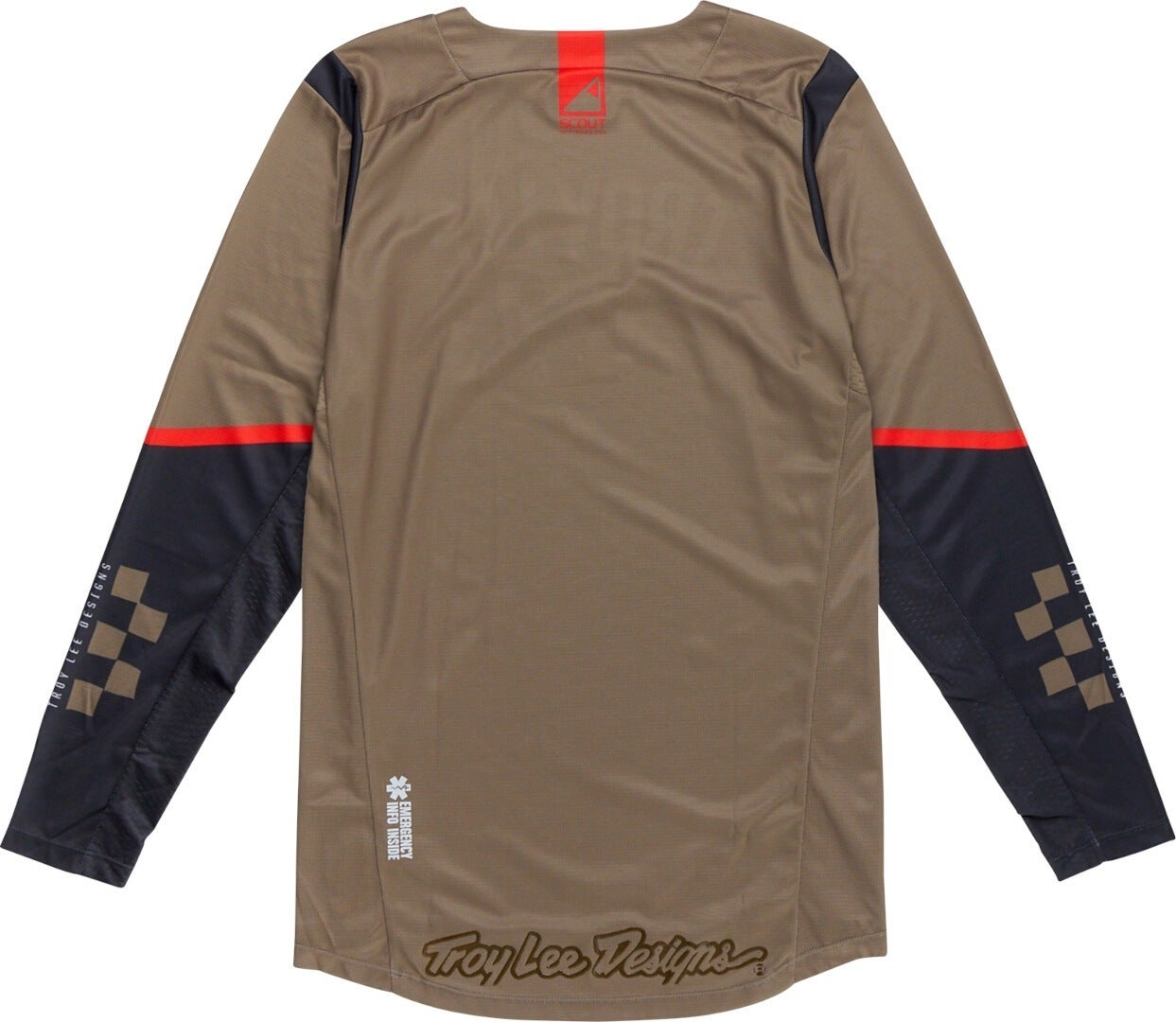 Troy Lee Designs Scout GP Ripper Мотокрос фланелка Каки/тъмносив M Фигура 2