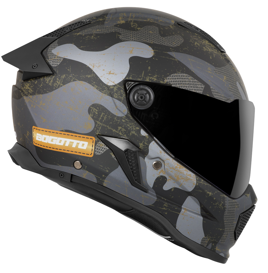 Bogotto Rapto Camo Cască Negru mat/gri M Figura 3