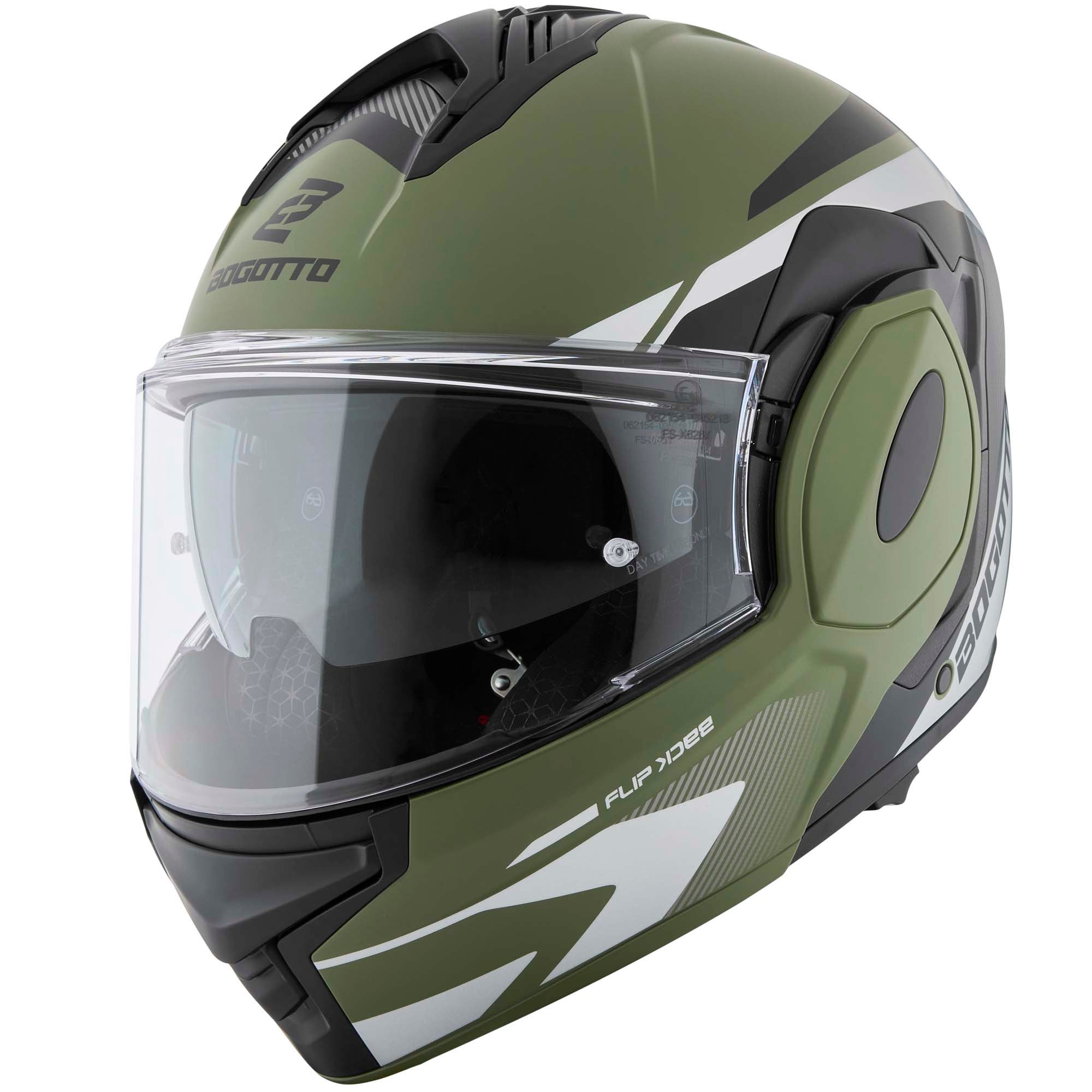Bogotto FS-X600 Atyr Limited Edition Helmet Military Green Matt S Figure 2
