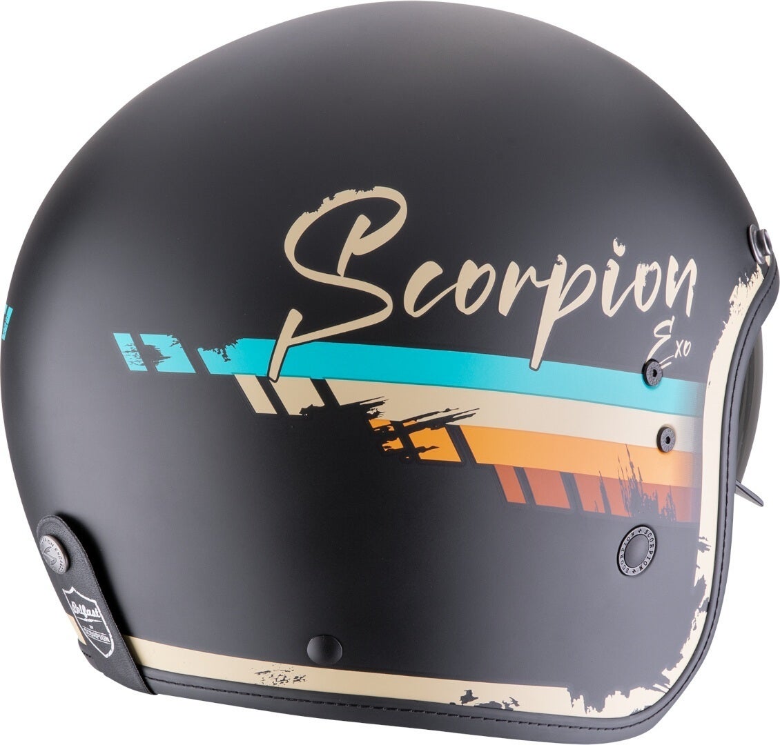 Scorpion Belfast Evo Adonis Casco Jet nero opaco/beige L (58/59) Figura 2