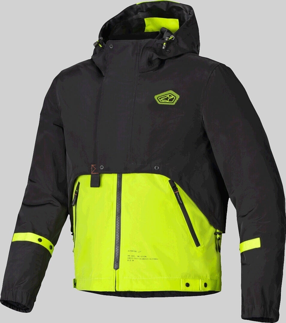 Alpinestars Mootant WP waterproof Motorcycle Textile Jacket black/yellow 4XL Figure 1