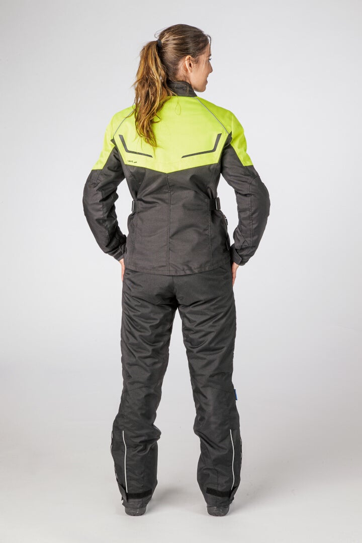 Lindstrands Halden waterproof Ladies Motorcycle Textile Jacket black/yellow 38 Figure 3